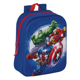 School Bag The Avengers 3D Navy Blue 22 x 27 x 10 cm by The Avengers, Children's Backpacks - Ref: S4308490, Price: 10,47 €, D...