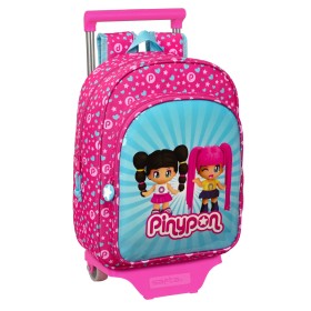 School Rucksack with Wheels Pinypon Blue Pink 26 x 34 x 11 cm by Pinypon, Children's Backpacks - Ref: S4308498, Price: 18,88 ...