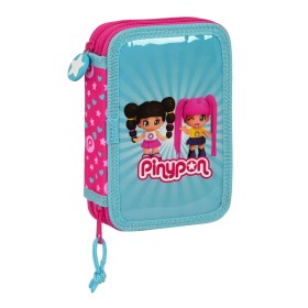 Estojo Duplo Pinypon Azul Cor de Rosa 12.5 x 19.5 x 4 cm (28 Peças) de Pinypon, Estojos - Ref: S4308505, Preço: 9,33 €, Desco...