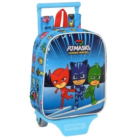 School Rucksack with Wheels PJ Masks Blue 22 x 27 x 10 cm by PJ Masks, Children's Backpacks - Ref: S4308510, Price: 15,61 €, ...