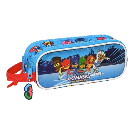 Zweifaches Mehrzweck-Etui PJ Masks Blau 21 x 8 x 6 cm von PJ Masks, Federmäppchen - Ref: S4308511, Preis: 7,91 €, Rabatt: %