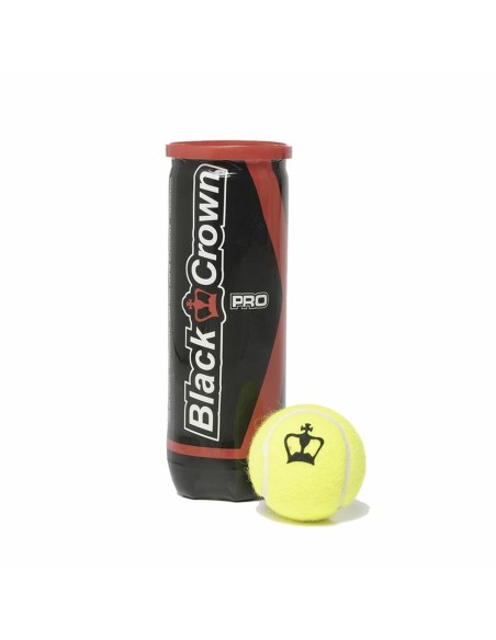 Tennis Balls Black Crown 1237 3 Pieces | Tienda24 Tienda24.eu