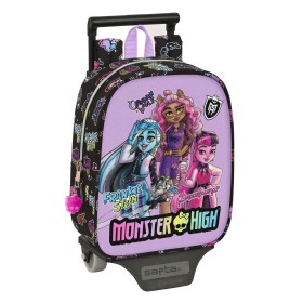 School Rucksack with Wheels Monster High Creep Black 22 x 27 x 10 cm by Monster High, Children's Backpacks - Ref: S4308575, P...