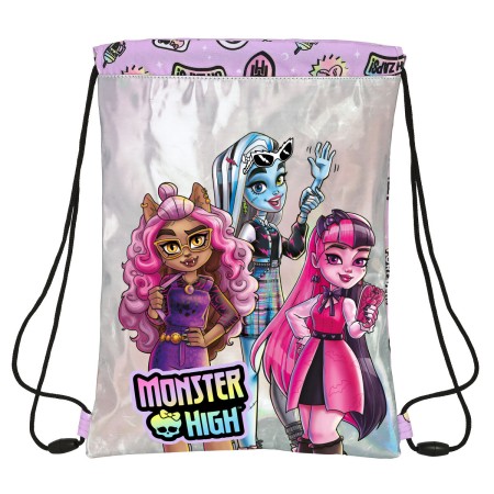 Bolsa Mochila con Cuerdas Monster High Best boos Lila de Monster High, Bolsas escolares - Ref: S4308602, Precio: 6,78 €, Desc...