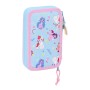 Plumier Doble My Little Pony Wild & free Azul Rosa 12.5 x 19.5 x 4 cm (28 piezas) | Tienda24 - Global Online Shop Tienda24.eu