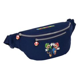 Sac banane Super Mario Blue marine 23 x 12 x 9 cm de Super Mario, Sacs banane ville - Réf : S4308709, Prix : 16,29 €, Remise : %