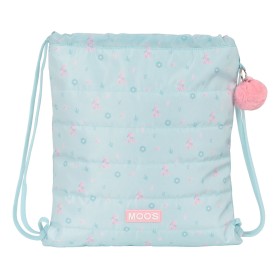 Rucksacktasche mit Bändern Moos Garden türkis von Moos, Schulranzen - Ref: S4308756, Preis: 10,66 €, Rabatt: %