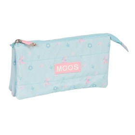 Dreifaches Mehrzweck-Etui Moos Garden türkis 22 x 12 x 3 cm von Moos, Federmäppchen - Ref: S4308773, Preis: 9,85 €, Rabatt: %