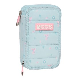 Plumier double Moos Garden Turquoise 12.5 x 19.5 x 4 cm (28 Pièces) de Moos, Trousses - Réf : S4308779, Prix : 9,72 €, Remise...