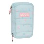 Plumier Doble Moos Garden Turquesa 12.5 x 19.5 x 4 cm (28 piezas) de Moos, Estuches - Ref: S4308779, Precio: 18,50 €, Descuen...