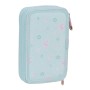 Double Pencil Case Moos Garden Turquoise 12.5 x 19.5 x 4 cm (28 Pieces) by Moos, Pencil cases - Ref: S4308779, Price: 18,50 €...