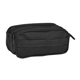 Triple Carry-all Safta 21,5 x 10 x 8 cm Black by Safta, Pencil cases - Ref: S4308828, Price: 13,72 €, Discount: %