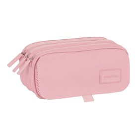 Trousse Fourre-Tout Triple Safta 21,5 x 10 x 8 cm Rose de Safta, Trousses - Réf : S4308850, Prix : 14,33 €, Remise : %