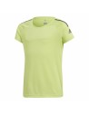 Camiseta de Manga Corta Infantil Adidas Training Cool tee Verde limón | Tienda24 Tienda24.eu