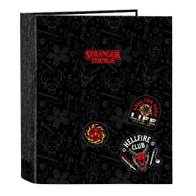 Ring binder Stranger Things Black A4 27 x 33 x 6 cm by Stranger Things, Filing cabinets - Ref: S4308873, Price: 8,97 €, Disco...