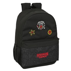 Cartable Stranger Things Noir 30 x 46 x 14 cm de Stranger Things, Sacs à dos enfant - Réf : S4308876, Prix : 32,34 €, Remise : %