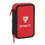 Plumier double Sevilla Fútbol Club Noir Rouge 12.5 x 19.5 x 4 cm (28 Pièces) de Sevilla Fútbol Club, Trousses - Réf : S430894...