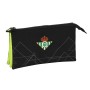 Dreifaches Mehrzweck-Etui Real Betis Balompié Schwarz Neongrün 22 x 12 x 3 cm | Tienda24 - Global Online Shop Tienda24.eu