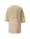 Damen Kurzarm-T-Shirt Puma Colorblock Beige | Tienda24 Tienda24.eu