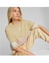 Damen Kurzarm-T-Shirt Puma Colorblock Beige | Tienda24 Tienda24.eu