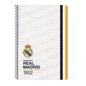 Carnet Real Madrid C.F. Blanc A4 80 Volets de Real Madrid C.F., Cahiers - Réf : S4308980, Prix : 5,45 €, Remise : %