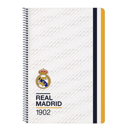 Caderno Real Madrid C.F. Branco A4 80 Folhas | Tienda24 - Global Online Shop Tienda24.eu