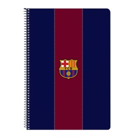 Caderno F.C. Barcelona Vermelho Azul Marinho A4 80 Folhas de F.C. Barcelona, Livros de exercícios - Ref: S4309027, Preço: 5,4...