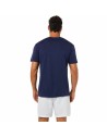 Camiseta de Manga Corta Hombre Asics Court Azul | Tienda24 Tienda24.eu