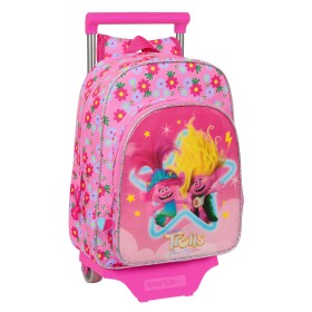 Schulrucksack mit Rädern Trolls Rosa 26 x 34 x 11 cm von Trolls, Kinderrucksäcke - Ref: S4309092, Preis: 19,53 €, Rabatt: %