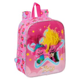 Mochila Infantil Trolls Cor de Rosa 22 x 27 x 10 cm de Trolls, Mochilas infantis - Ref: S4309098, Preço: 10,12 €, Desconto: %