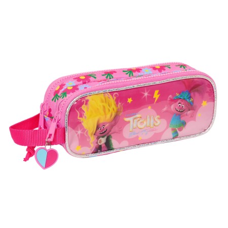 Portatodo Doble Trolls Rosa 21 x 8 x 6 cm de Trolls, Estuches - Ref: S4309100, Precio: 7,91 €, Descuento: %