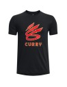 T-shirt à manches courtes homme Under Armour Curry Lightning Logo Noir | Tienda24 Tienda24.eu