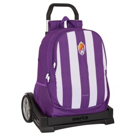 School Rucksack with Wheels Real Valladolid C.F. Purple 32 x 44 x 16 cm by Real Valladolid C.F., Children's Backpacks - Ref: ...