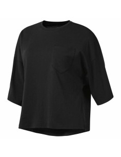 Camiseta para Mujer sin Mangas Reebok 1895 Race Negro | Tienda24 Tienda24.eu