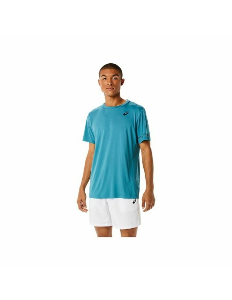 T-shirt à manches courtes homme Asics Court Bleu | Tienda24 Tienda24.eu