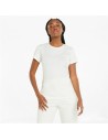 Camisola de Manga Curta Mulher Puma Branco | Tienda24 Tienda24.eu