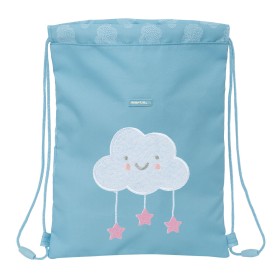 Rucksacktasche mit Bändern Safta Nube Blau 26 x 34 x 1 cm von Safta, Schulranzen - Ref: S4309274, Preis: 7,91 €, Rabatt: %