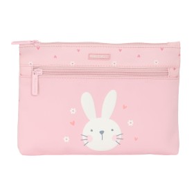 Bolsa Escolar Safta Bunny Coelho Cor de Rosa 23 x 16 x 3 cm de Safta, Estojos - Ref: S4309279, Preço: 5,52 €, Desconto: %