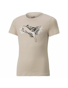 Maglia a Maniche Corte per Bambini Puma Beige da Puma, Bambina - Ref: S6465024, Precio: 21,03 €, Descuento: %