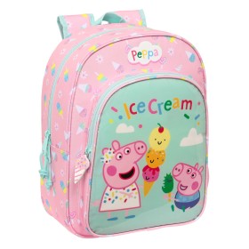 Schulrucksack Peppa Pig Ice cream Rosa Minze 26 x 34 x 11 cm von Peppa Pig, Kinderrucksäcke - Ref: S4309291, Preis: 26,89 €, ...