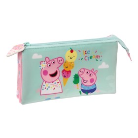 Double Carry-all Peppa Pig Ice cream Pink Mint 22 x 12 x 3 cm by Peppa Pig, Pencil cases - Ref: S4309298, Price: 6,67 €, Disc...