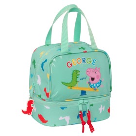 Lancheira Peppa Pig George Menta 20 x 20 x 15 cm de Peppa Pig, Armazenamento de alimentos - Ref: S4309306, Preço: 8,85 €, Des...