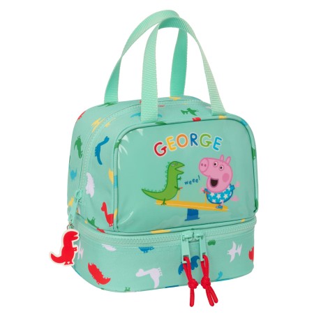 Lancheira Peppa Pig George Menta 20 x 20 x 15 cm de Peppa Pig, Armazenamento de alimentos - Ref: S4309306, Preço: 9,83 €, Des...