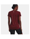 Damen Kurzarm-T-Shirt Under Armour Dunkelrot | Tienda24 Tienda24.eu