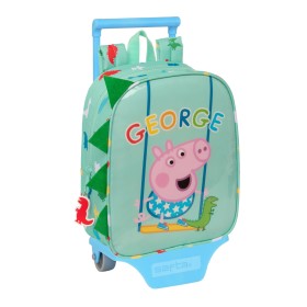 Mochila Escolar com Rodas Peppa Pig Verde 22 x 27 x 10 cm de Peppa Pig, Mochilas infantis - Ref: S4309310, Preço: 17,06 €, De...