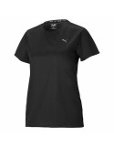 Camisola de Manga Curta Mulher Puma Run Favorite Preto | Tienda24 Tienda24.eu