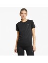 Camisola de Manga Curta Mulher Puma Run Favorite Preto | Tienda24 Tienda24.eu