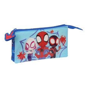 Portatodo Doble Spidey Azul 22 x 12 x 3 cm de Spidey, Estuches - Ref: S4309329, Precio: 10,26 €, Descuento: %