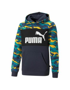 Felpa con Cappuccio Bambino Puma Essentials Multicolore Mimetico da Puma, Bambino - Ref: S6465070, Precio: 30,71 €, Descuento: %