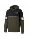 Sudadera con Capucha Hombre Puma Power Colorblock Verde Negro | Tienda24 Tienda24.eu